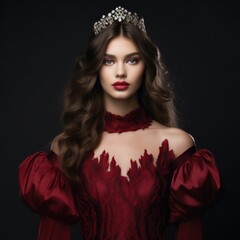 Fototapeta premium a woman in a red dress