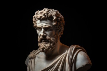 Obraz premium a statue of a man with a beard