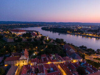 Sunsets above Petrovaradin, Novi Sad Serbia