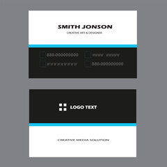 Print creative a simple business card design