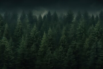 Fototapeta premium Deep pine forest background backgrounds outdoors woodland.