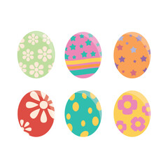 Easter egg flat design
