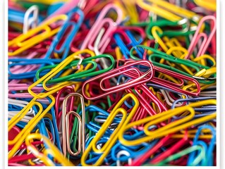Vibrant Collection of Paper Clips and Binder Clips Showcasing Organizational Benefits