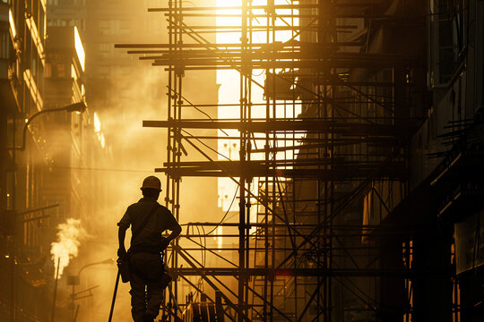 construction worker in construction site, construction worker, workers at work