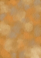 Abstract brown ,orange and yellow color on paper illustration for decoration on coffee drinks, nature, historical and handcrafted concept.