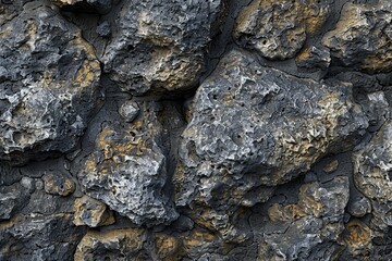 Texture pattern of natural stone formations, showcasing the rugged textures and weathered surfaces of rocky landscapes.