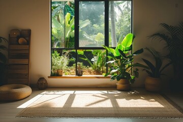 Window see greenhouse windowsill plant room.
