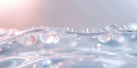  water drops and bubbles,,Collagen Skin Serum and Vitamin , bubbles in water, for beauty skin care cosmetics, spa products,abstract oil bubbles or face serum background. Oil and water bubbles .banner