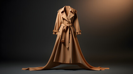 Trench coat fashion icon 3d