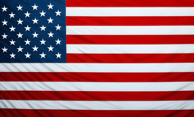 Close up, Fabric American flag 