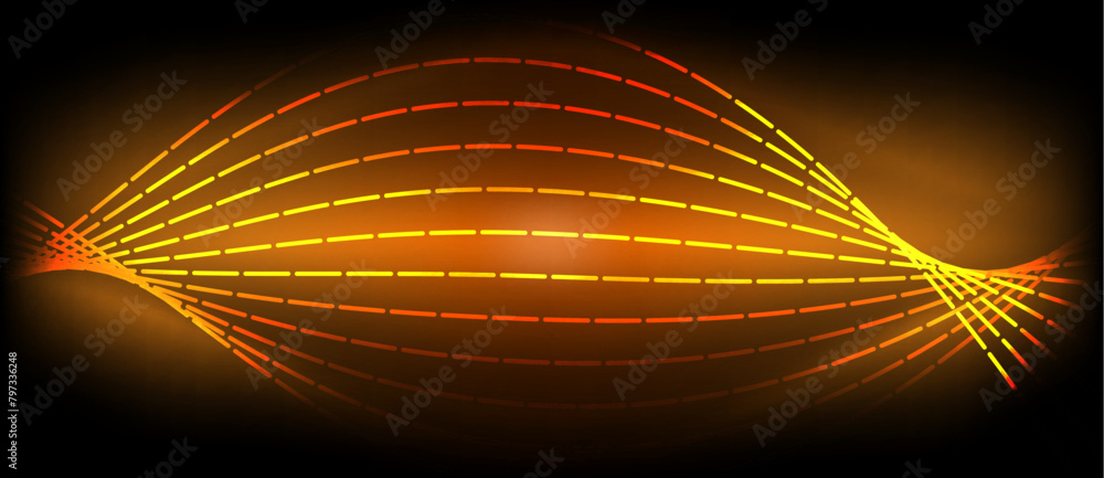 Aufkleber A computergenerated image depicting a glowing sphere resembling an astronomical object on a dark background. The image showcases symmetry, art, and the play of light and shadow in a captivating way