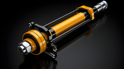 Hydraulic Cylinder mechanic icon 3d