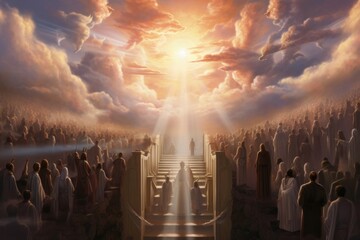 The gates of heaven outdoors sky spirituality.