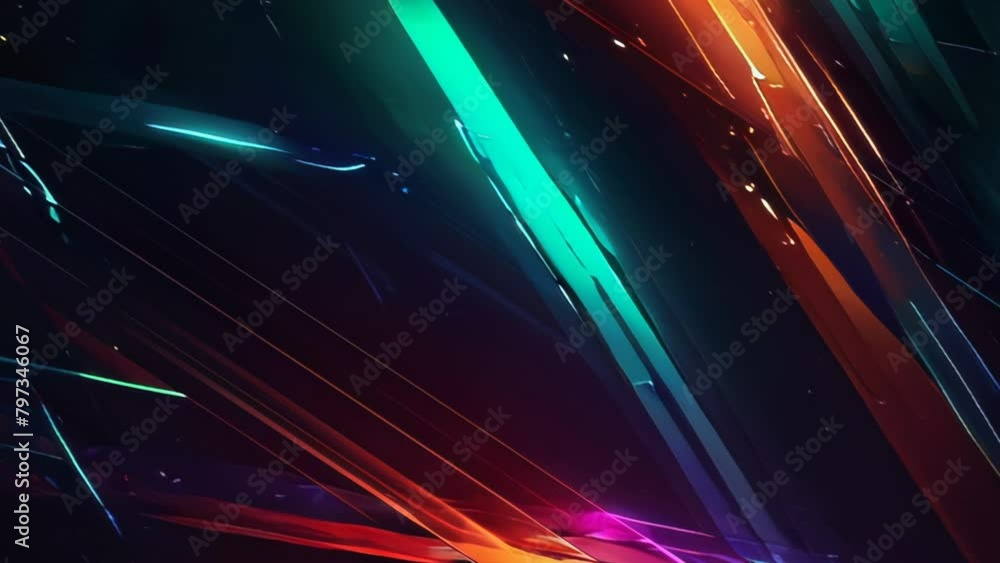 Poster a high-speed neon line background grunge texture, retro color and seamless loop motion.