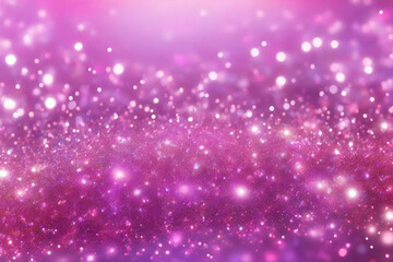 Vibrant background with twinkle lights Pink glitter sparkle