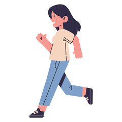 People Running Illustration