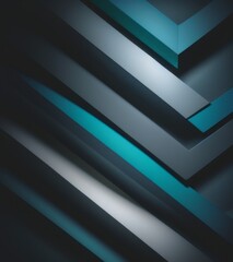 Obraz premium A sleek and modern background with geometric patterns in shades of blue, grey, black, and silver. 