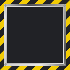 black yellow construction background. template design for banner, poster, social media, web.