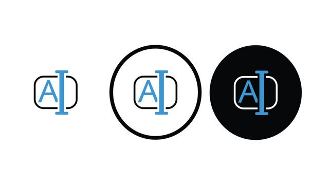 icon rename black outline for web site design 
and mobile dark mode apps 
Vector illustration on a white background
