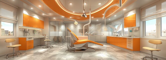 Interior of a modern dentistry office - obrazy, fototapety, plakaty