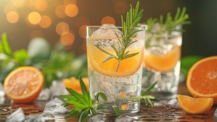 Cooling gin tonic