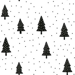 Christmas tree backgrounds pattern winter.