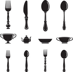 set of kitchen utensils
