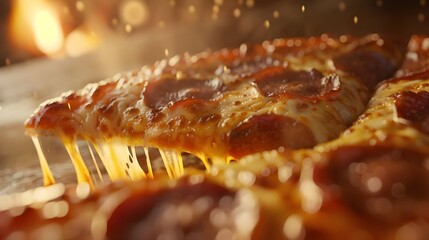 close up look of Italian pizza