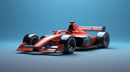 Racing car machine icon 3d
