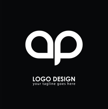 AP AP Logo Design, Creative Minimal Letter AP AP Monogram