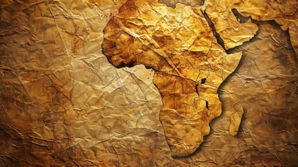 Africa day background concept with copy space for text