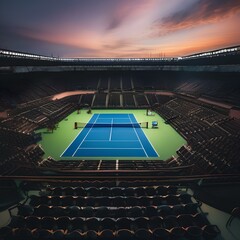 A tennis match at the Paris Olympics5 - obrazy, fototapety, plakaty