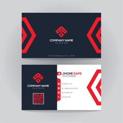 vector elegant minimal abstract business card template