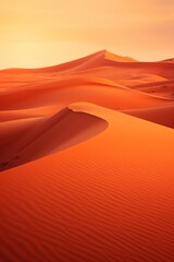 a sand dunes in the desert - obrazy, fototapety, plakaty