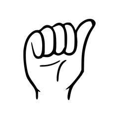 Obraz premium Palm and fingers gesture