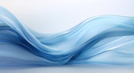 Obraz premium a blue fabric in the air