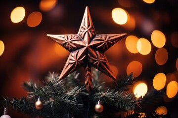 a star on a tree