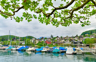  Beautiful harbor city Spiez is a small town on Lake Thun. Located on the southern coast, just 18...