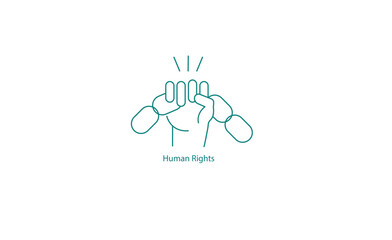 Vector Illustration: Human Rights Symbol Icon
