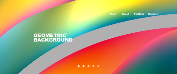 An electric blue circle pattern in aqua, magenta, and various tints and shades creates a colorful geometric background, reminiscent of automotive lighting on an electronic device