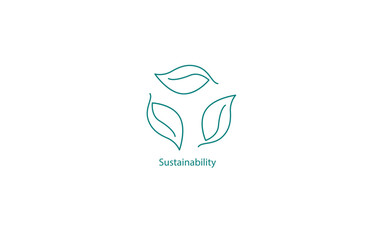 Vector Symbol: Sustainability Emblem Icon