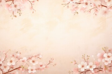 a pink and white flowers on a beige background