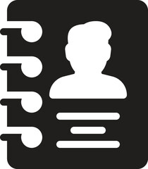 User notebook vector icon. notebook icon