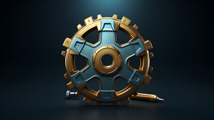 Tool mechanic icon 3d