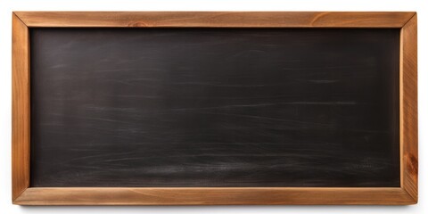 a blackboard with a wooden frame