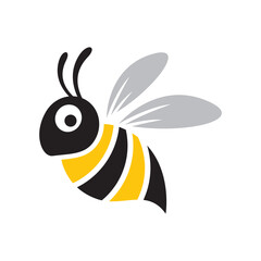 simple and creative honey bee logo design