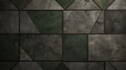 a black and green tile