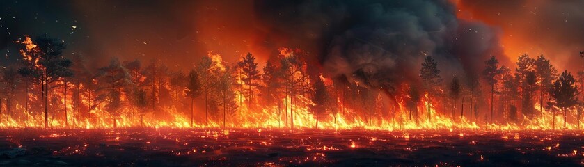 Forest Fire, A dramatic and destructive force of nature