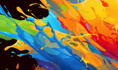 abstract paint splash background-generative ai