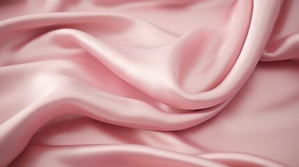 a pink silk fabric with folds